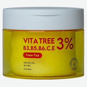 Тонер-пэды для лица ShinCos.Lab Освежающие с витаминами Корея, 60 шт