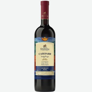 Вино Дугладзе Саперави красное сухое 12% 750мл, 750 мл