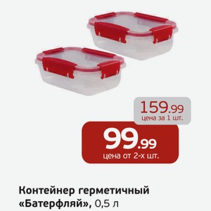 Контейнер герметичный  Батерфляй , 0,5 л