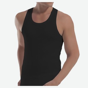 Майка мужская черная классическая