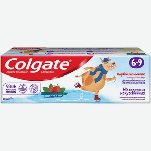Зубная паста  Colgate  Клубника, с фторидом, 6-9 лет, 60 мл