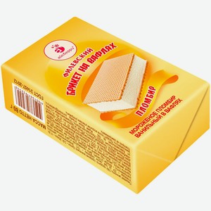 Мороженое Филевский пломбир Брикет на вафлях 80г