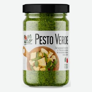 Соус Pomato зеленый песто с базиликом и оливковым маслом Италия, 190 г