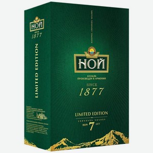 Коньяк Ной Limited Edition выдержанный КВ 7-летний армянский 40% 500мл, 500 мл