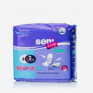 Прокладки Seni Lady Нормал урологические 8шт. Цены в отдельных розничных магазинах могут отличаться от указанной цены.