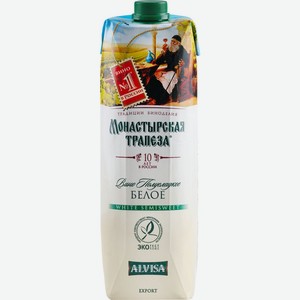 Вино МОНАСТЫРСКАЯ ТРАПЕЗА бел. п/сл., Россия, 1 L