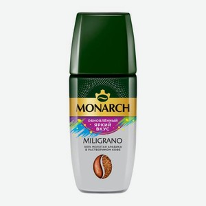 Растворимый кофе с добавлением молотого Милиграно Monarch 90г