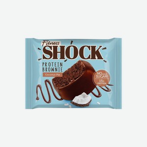 Бисквит протеиновый FitnesSHOCK Брауни Кокосовый пирог 50 г