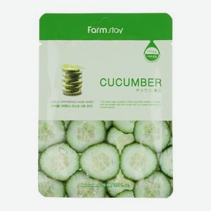 Тканевая маска для лица с экстрактом огурца Farmstay 23мл
