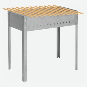 Мангал сборный Grifon Light с деревянными шампурами, 35х24х30 см