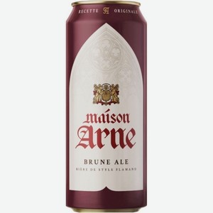Пиво Maison Arne Brune Ale тёмное 6.5%, 430мл