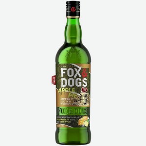 Спиртной напиток Fox&Dogs Apple Pie зерновой купажированный 35%, 700мл