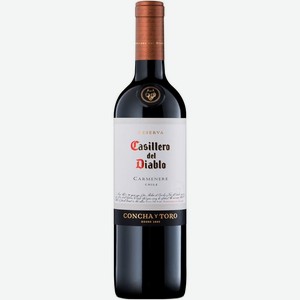 Вино Casillero del Diablo Carmenere Reserva красное сухое 13.5%, 750мл