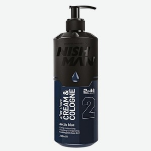 NISHMAN Крем одеколон после бритья 02 Arctic Blue, 200 мл