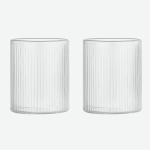 Стакан UNIFICO Roxy 300 мл (рельефное стекло), 2 шт
