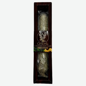 Колбаса оленья сыровяленая «Деликатес Дичь» Олень в пармезане в подарочной упаковке, 250 г