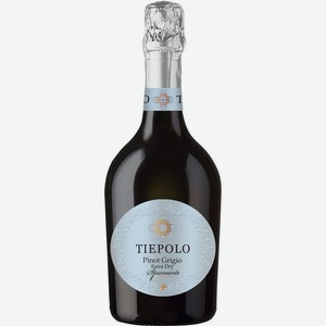 Вино игристое Tiepolo Pinot grigio белое брют 11.5% 0.75л, 750 мл