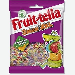 Жевательный мармелад Fruittella Змеи XXL, 70 г