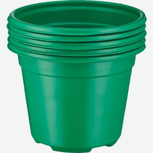 Горшок д/рассады СКОРАЯ ПОМОЩЬ пластиковый круглый V500, d11 h 8,5 см, цветной, Россия, 5 шт