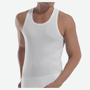 Майка мужская белая классическая