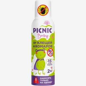 Аэрозоль от комаров и клещей Picnic Baby для детей
