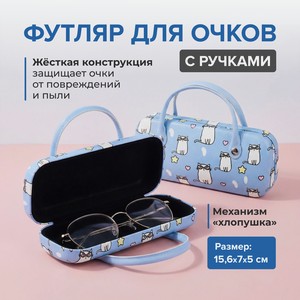 Футляр для очков с ручками, в ассортименте