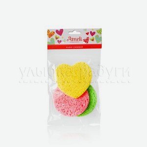 Набор спонжей Ameli косметических целлюлозных 3шт