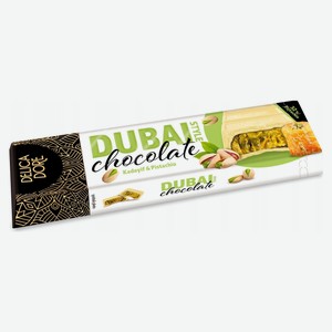 Батончик Delicadore Дубай из белого шоколада с фисташкой и катаифи Польша, 70 г
