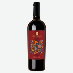 Вино «Ведерников» Долина Дона Цимлянский черный красное сухое Россия, 0,75 л