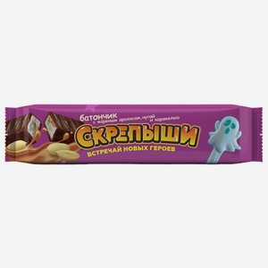 Батончик Скрепыши Арахис, нуга и карамель