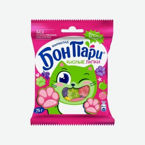 Мармелад Жев. Бон Пари Кислые Лапки 75г