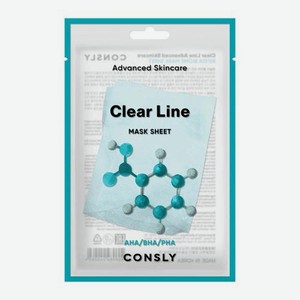 Тканевая маска выравнивающая с фруктовыми кислотами Consly 25мл