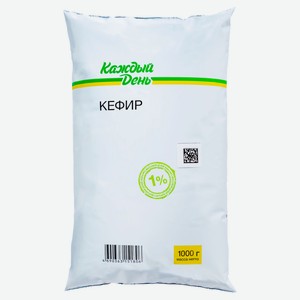 Кефир «Каждый день» 1% БЗМЖ, 1 кг