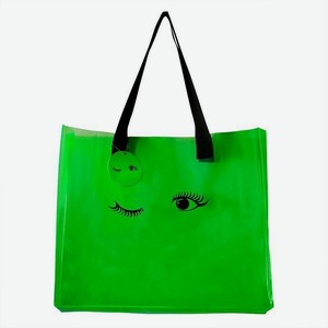 Сумка-шоппер Арт дизайн пластиковая прозрачная 40*35мм