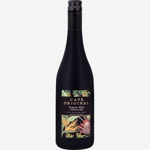 Вино CAPE ORIGINAL Пинотаж молод. Вестерн Кейп кр. сух., ЮАР, 0.75 L