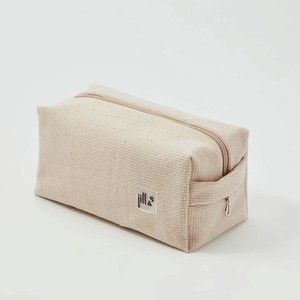 JILLAS Косметичка со стразами, цвет: бежевый