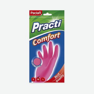 PACLAN Перчатки резиновые, размер: M