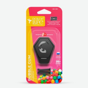 Ароматизатор воздуха на дефлектор Dolce Life Ягуар бабл гам bubble gum, 15 г