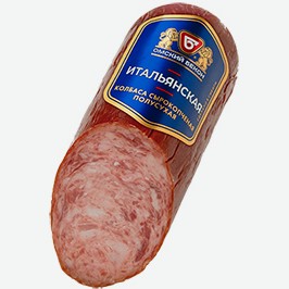 Колбаса Итальянская, Омский Бекон, Сырокопчёная, 185 Г