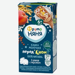 Каша молочная ФрутоНяня Пять злаков Персик