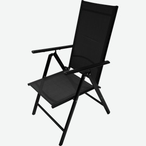 Кресло складное GIARDINO CLUB текстилен, черное, Арт. LF230831