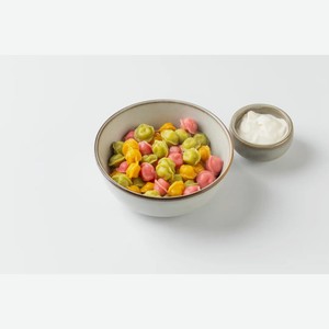 Микро пельмени с индейкой и сметаной