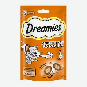 Лакомство для кошек с курицей Dreamies 60г