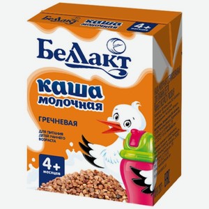 Каша  Беллакт молочная гречневая, с 4 месяцев, 207 г