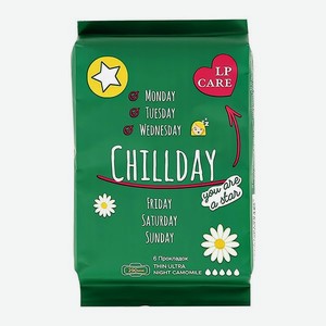 Прокладки классические LP CARE ночные с ромашкой 6 шт