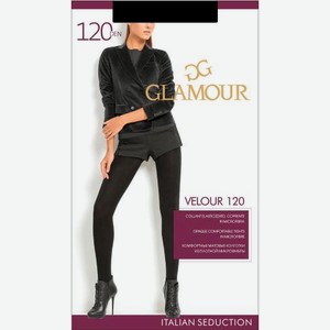 Колготки женские Glamour Velour 120 черные р.2