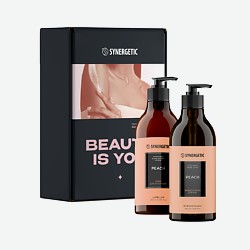Подарочный набор BEAUTY IS YOU ПЕРСИК жидкое мыло и крем для рук и тела