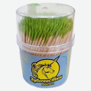 Зубочистки «Единорог» береза с ментоловым кончиком, 350 шт