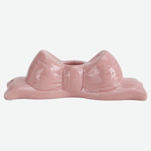 Подсвечник Actuel Бант розовый, h5 см