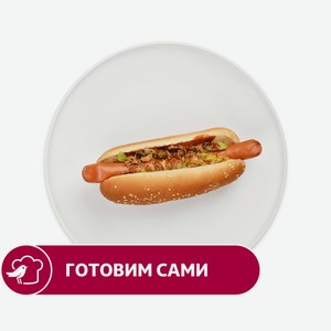 Хот-дог АШАН с баварской сосиской, 190 г